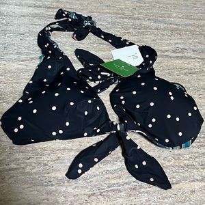 NWT Kate Spade ♠️ reversible halter bikini top